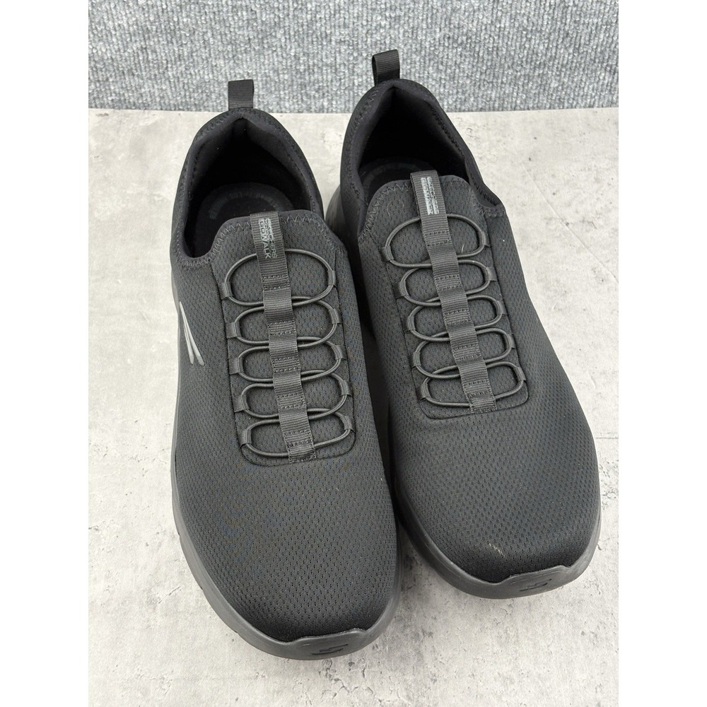 Skechers Men's Go Walk Slip In Sneaker Size 16 Black Comfort Memory Foam - Picture 4 of 7